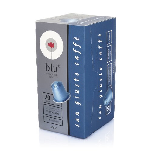 Hliníkové kapsle San Giusto Blu kompatibilní se systémem Nespresso