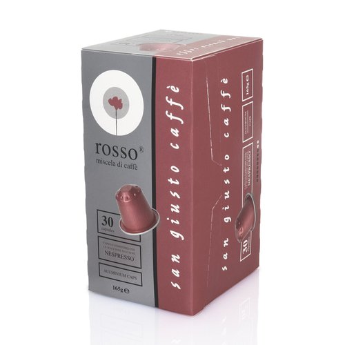 Hliníkové kapsle San Giusto Rosso kompatibilní se systémem Nespresso